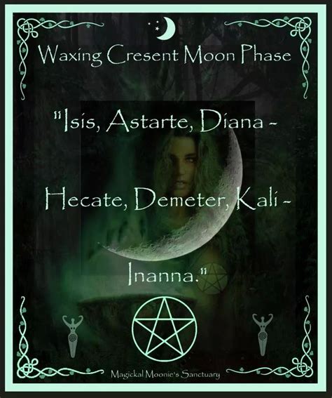 Harnessing the Power of Manifestation during the Waxing Crescent Moon in Wicca